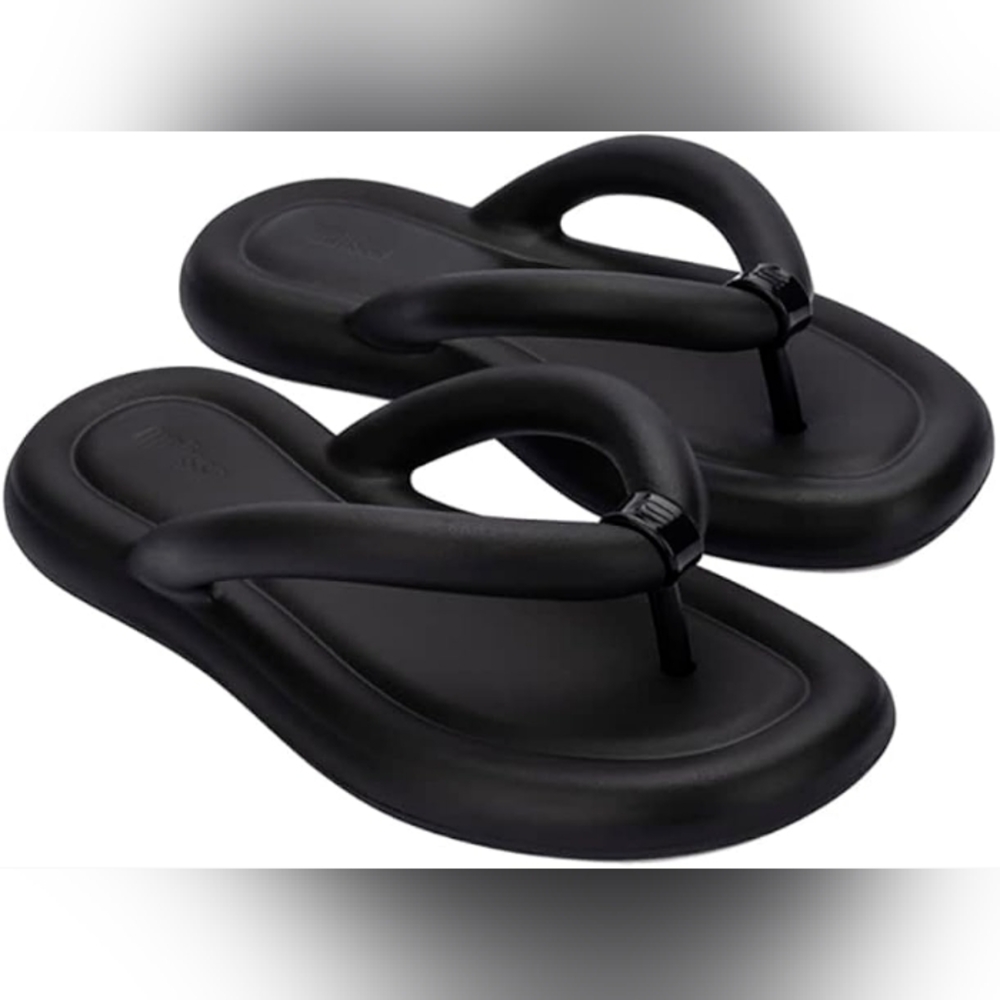 Melissa Black Platform Flip-Flop Sandals